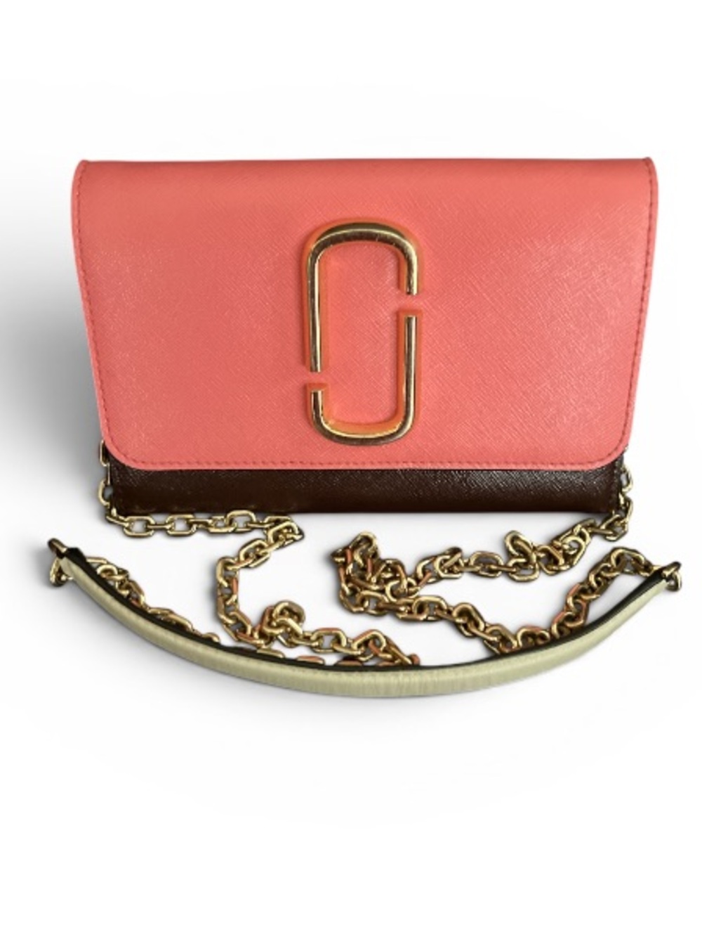 Marc Jacobs Snapshot Leather Crossbody Wallet On Chain Crossbody Bag M0013613